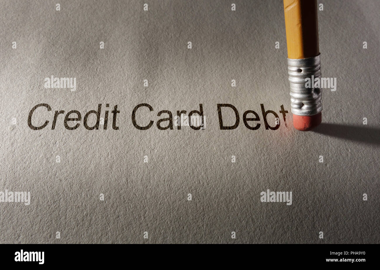 Credit card debt fix Foto Stock