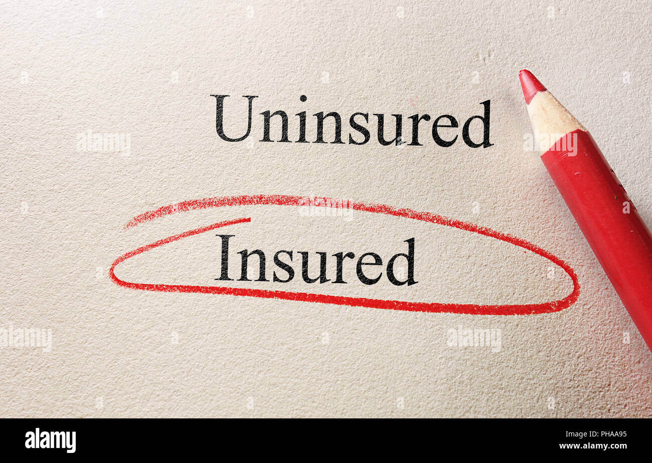 Assicurati il cerchio rosso Foto Stock