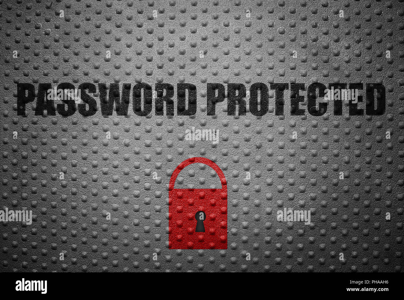 Protetto da password Foto Stock