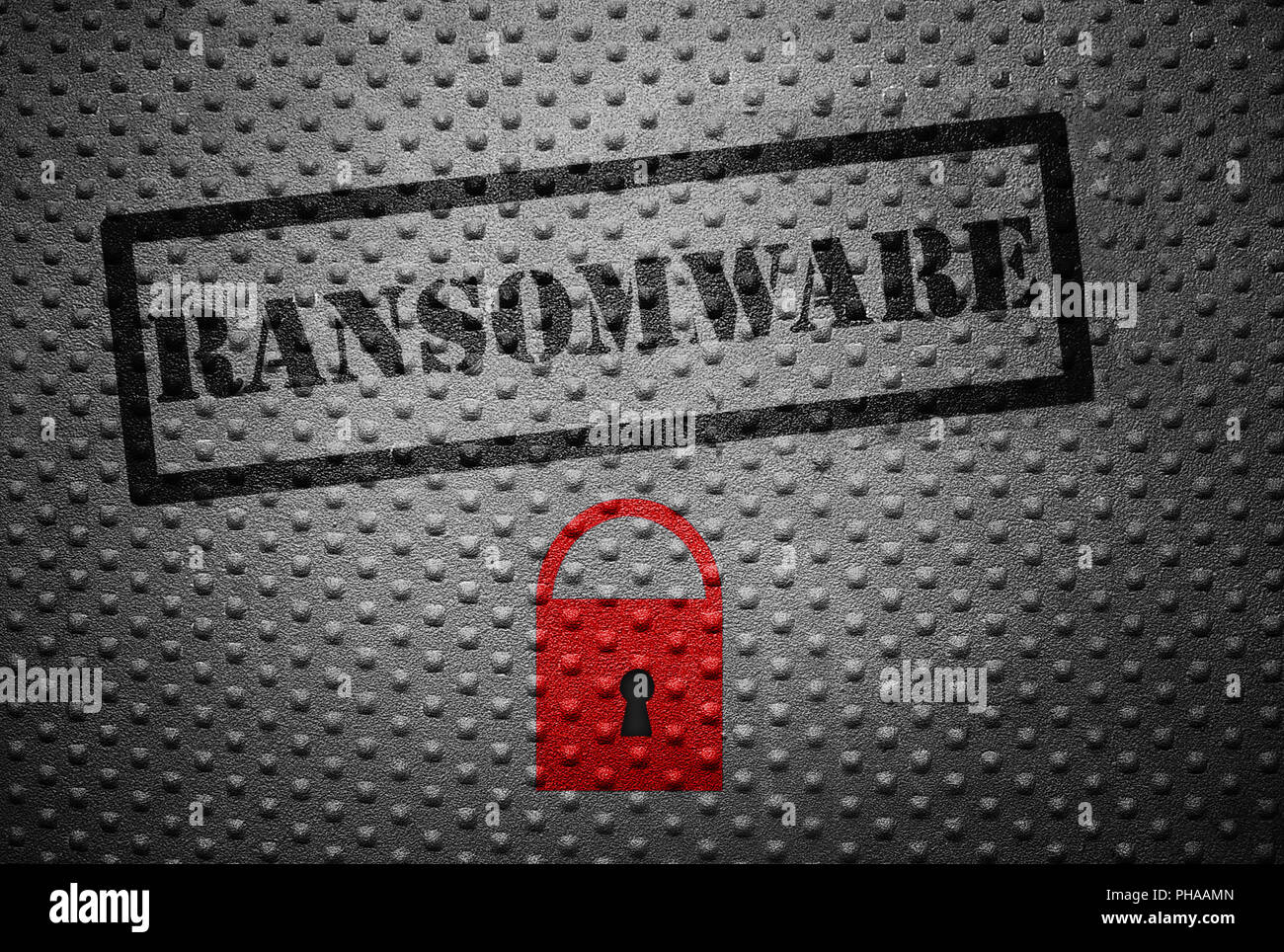Ransomware cibercriminalità concept Foto Stock