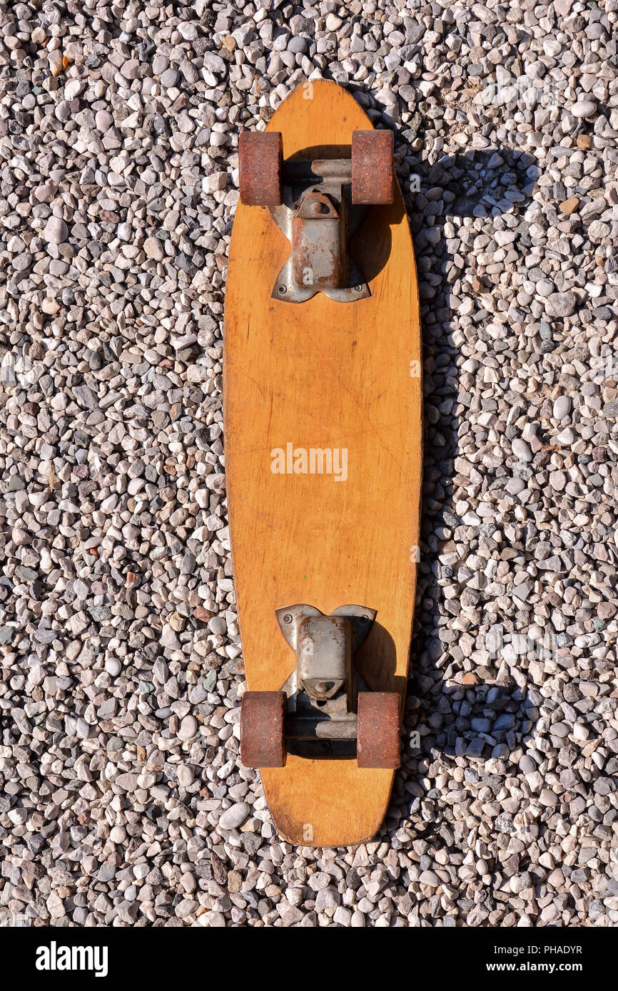 Legno 70's skateboard skateboard Foto stock - Alamy