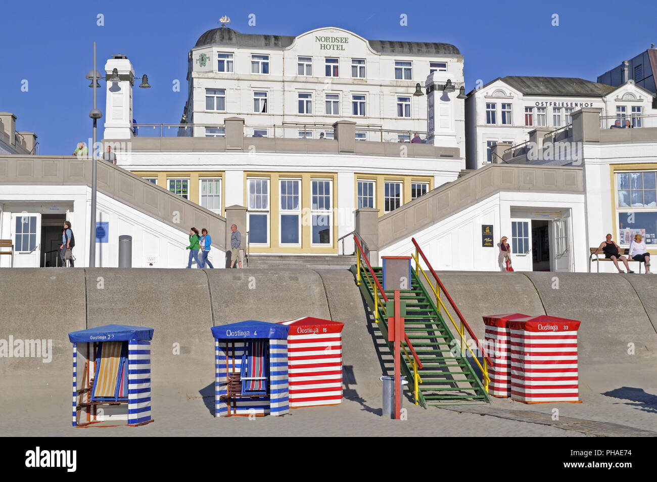 vista della spiaggia Foto Stock