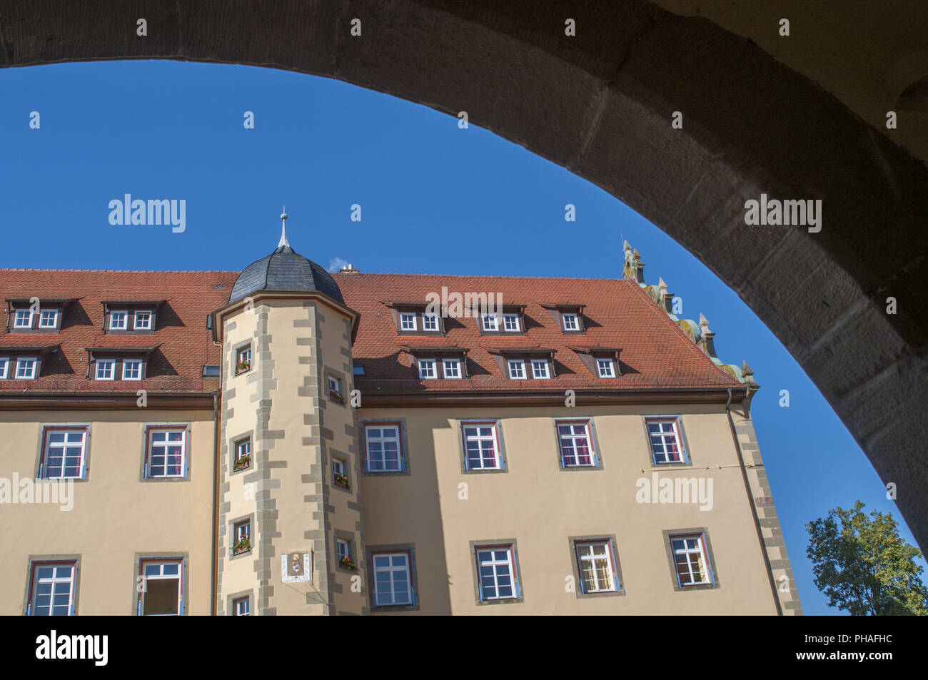 Castello nelle vicinanze Michelbach Schwaebisch Hall, Germania Foto Stock
