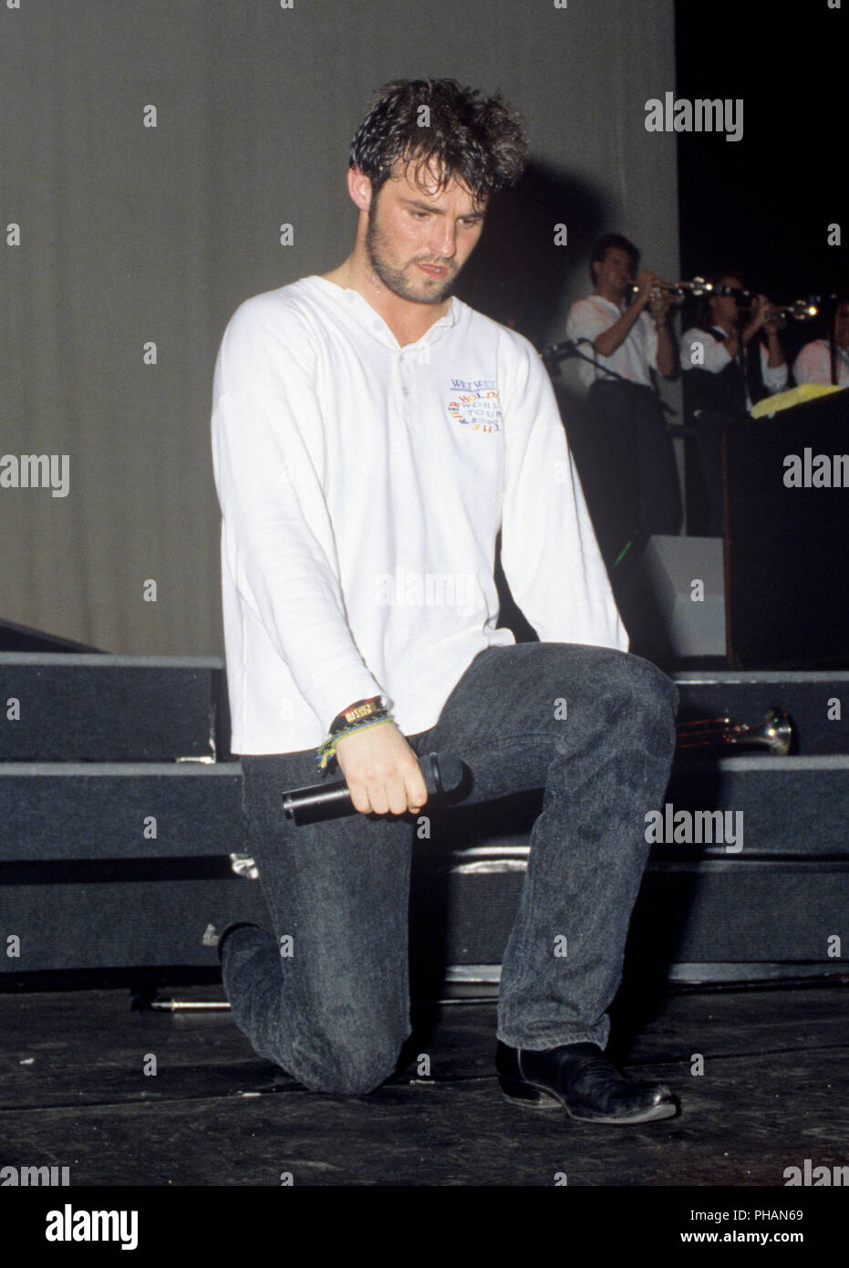 Marti Pellow (Wet Wet) su 10.02.1990 in München / Monaco di Baviera. | Utilizzo di tutto il mondo Foto Stock