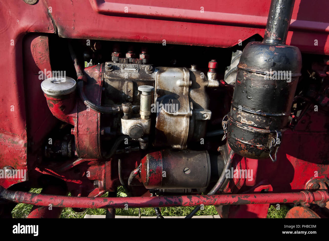 Macchina agricola Oldtimer Foto Stock