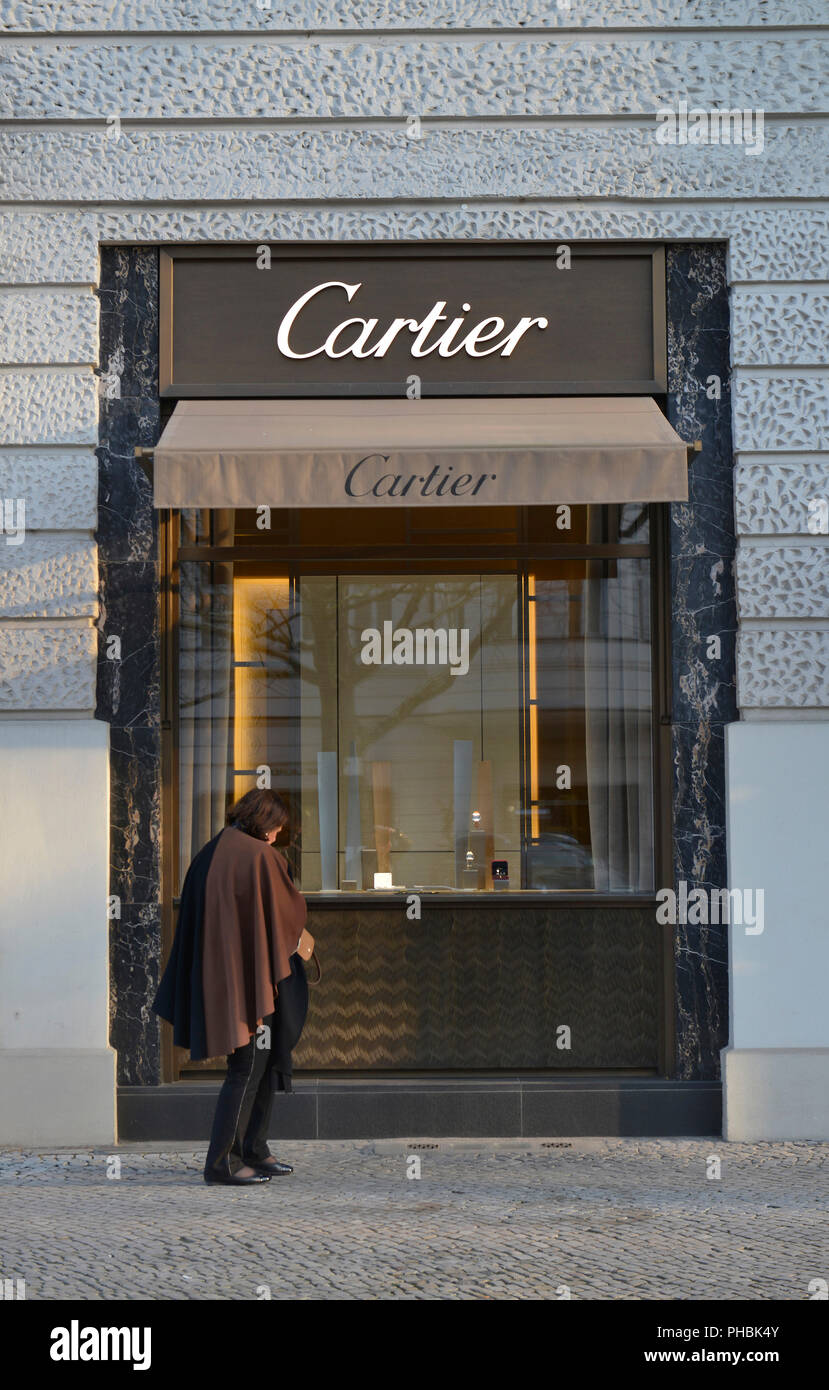 Juwelier Cartier, Kurfuerstendamm, Charlottenburg di Berlino, Deutschland Foto Stock