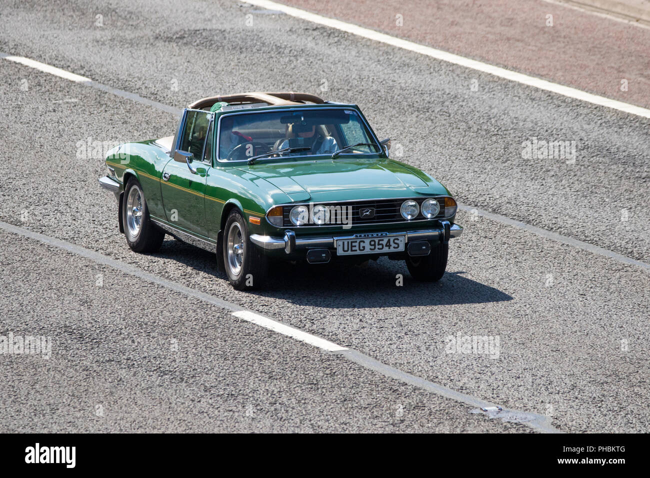 Classic Vintage triumph stag automobile Foto Stock