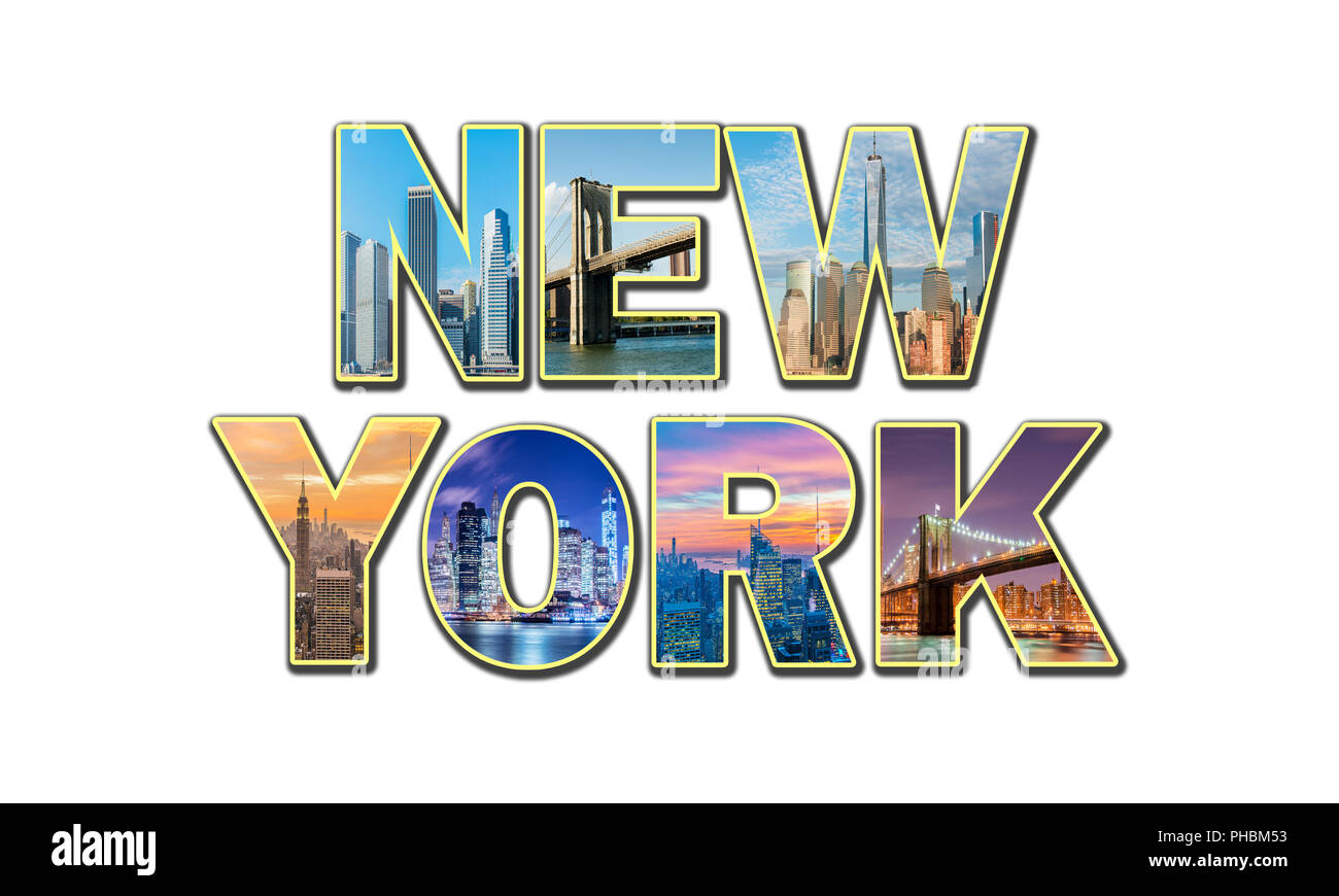 Collage di New York foto Foto Stock