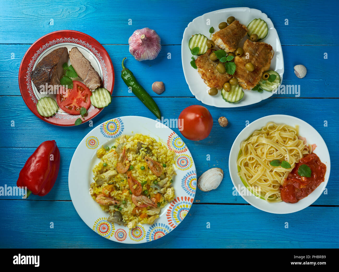 Cucina mediterranea Foto Stock