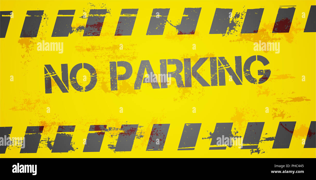 Parcheggio non lo sfondo Foto Stock