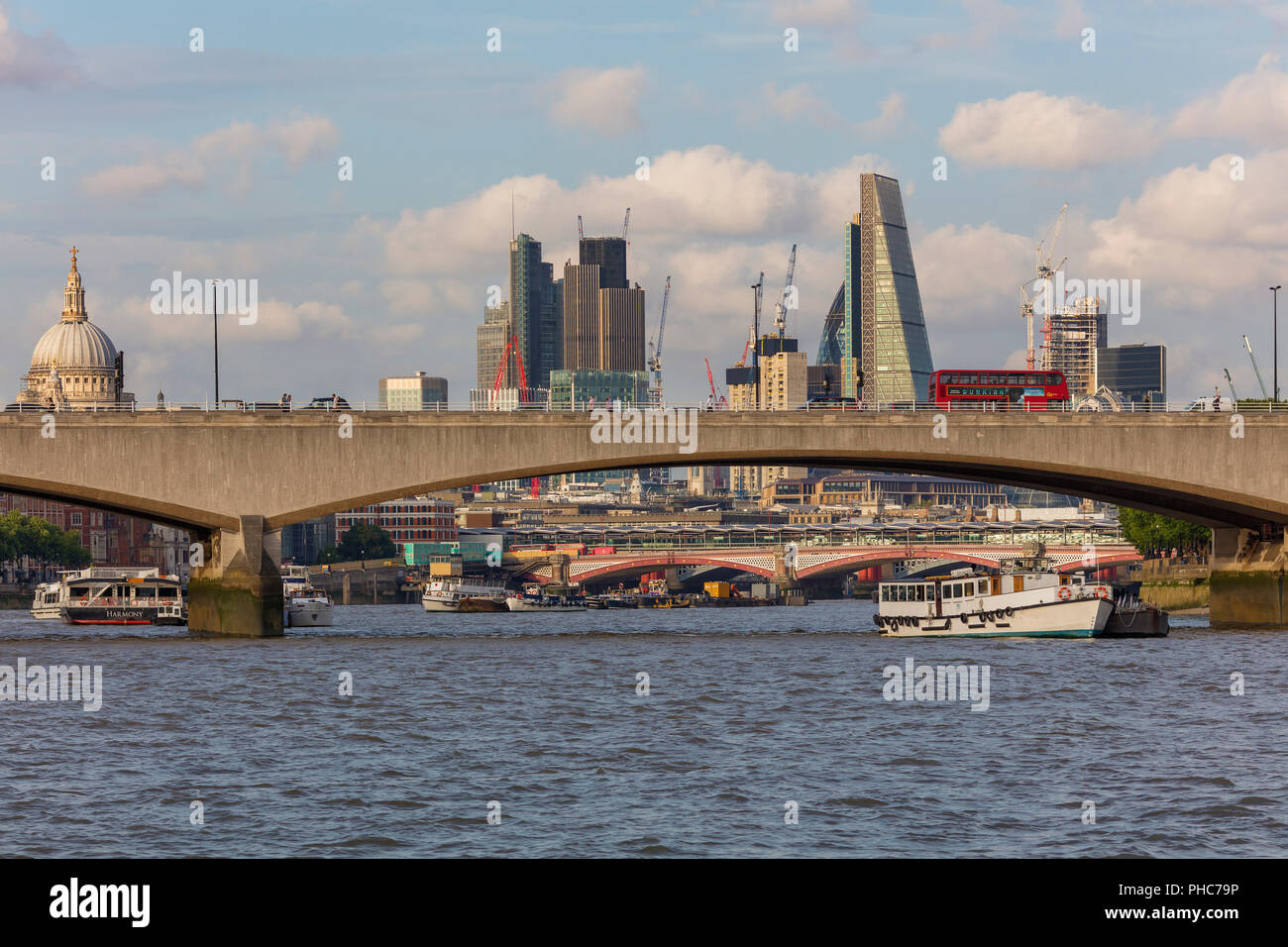 Ponte di Waterloo, London, England, Regno Unito Foto Stock