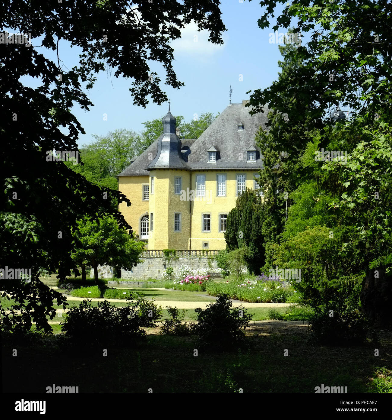 Schloss Dyck, il parco del castello Foto Stock