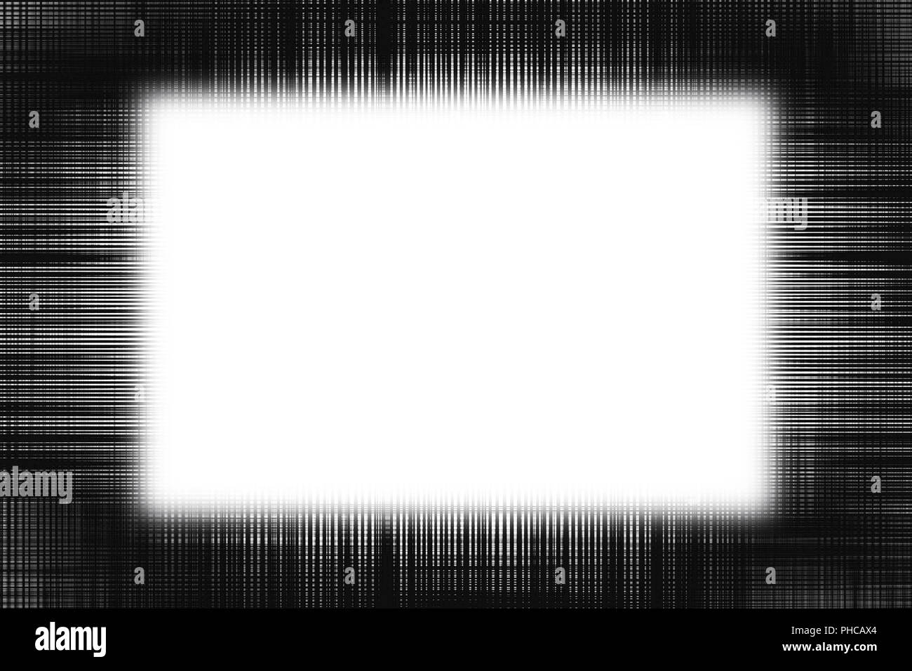 Ruvida linee nero telaio Foto Stock