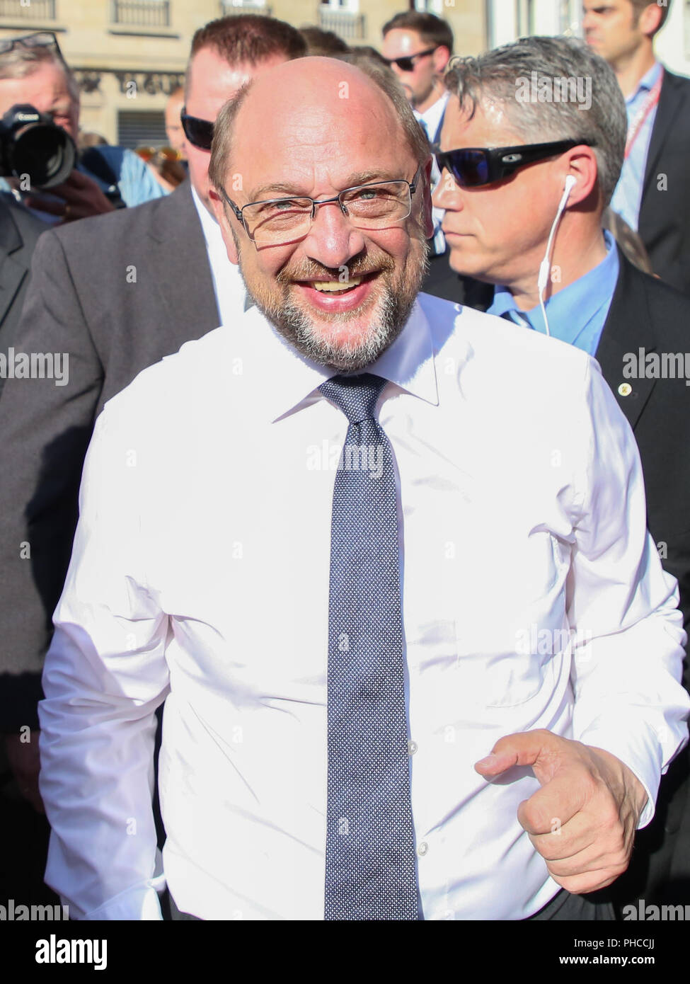 SPD presidente e il cancelliere candidato Martin Schulz Foto Stock
