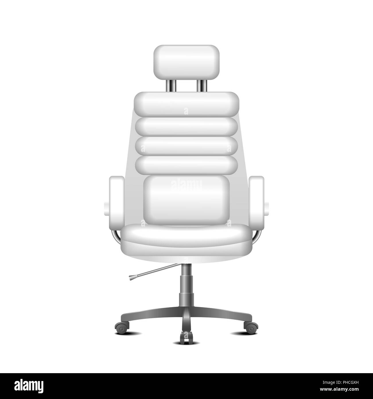 White sedia ufficio Foto Stock