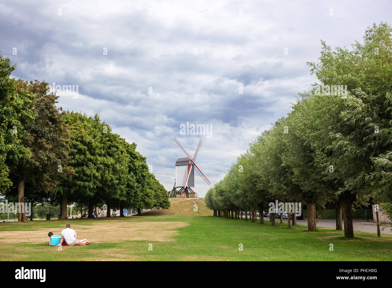 Sint Janshuismolen mulino a vento Foto Stock