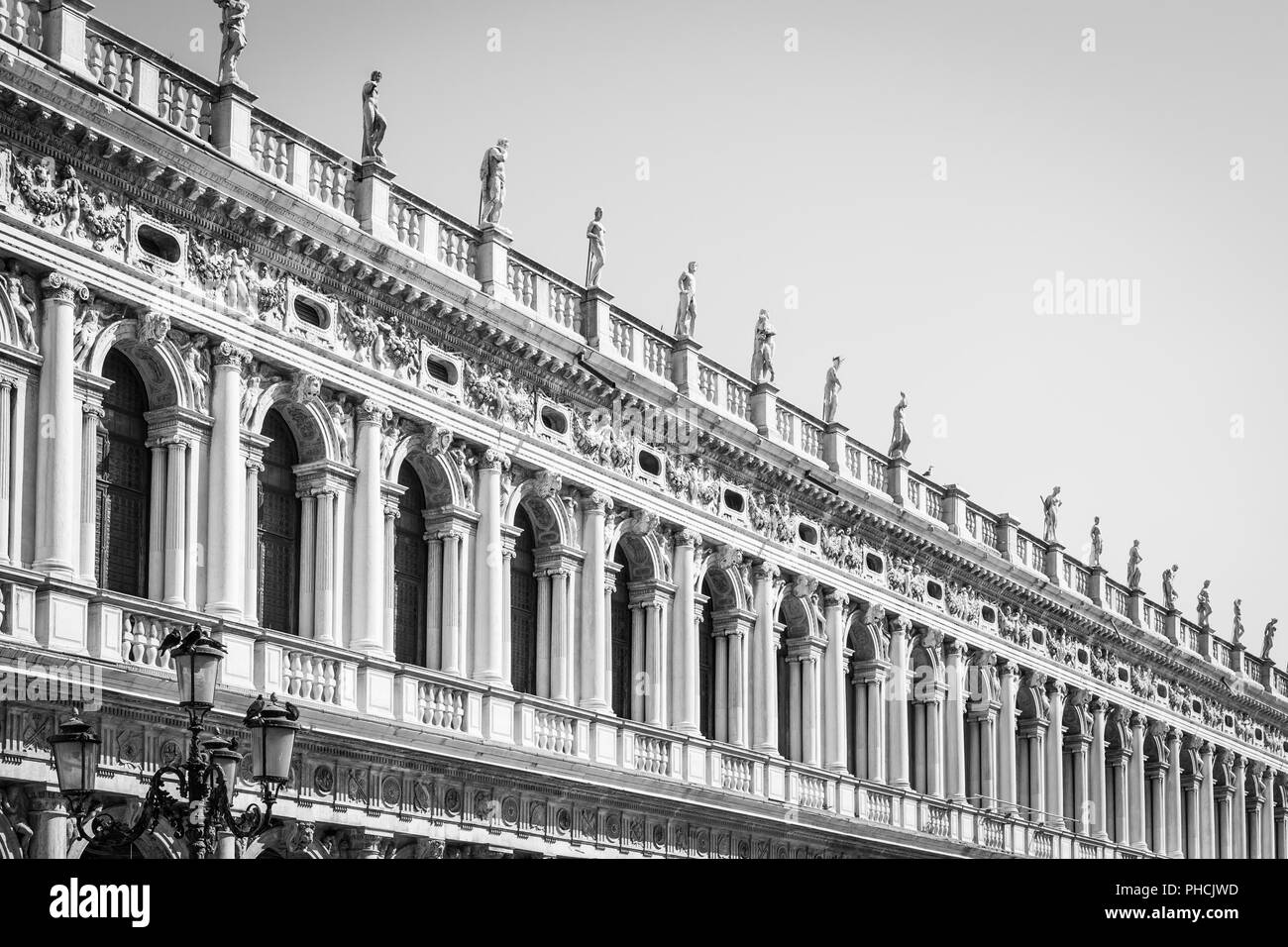 Venezia, Italia - prospettiva di colonne Foto Stock