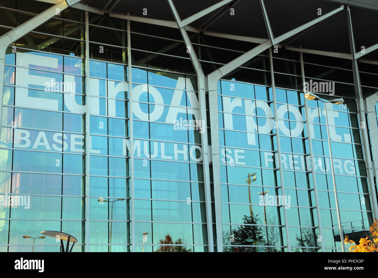 Basilea, Terminalbuilding all'Euroairport Basel-Mulhouse-Freiburg Foto Stock