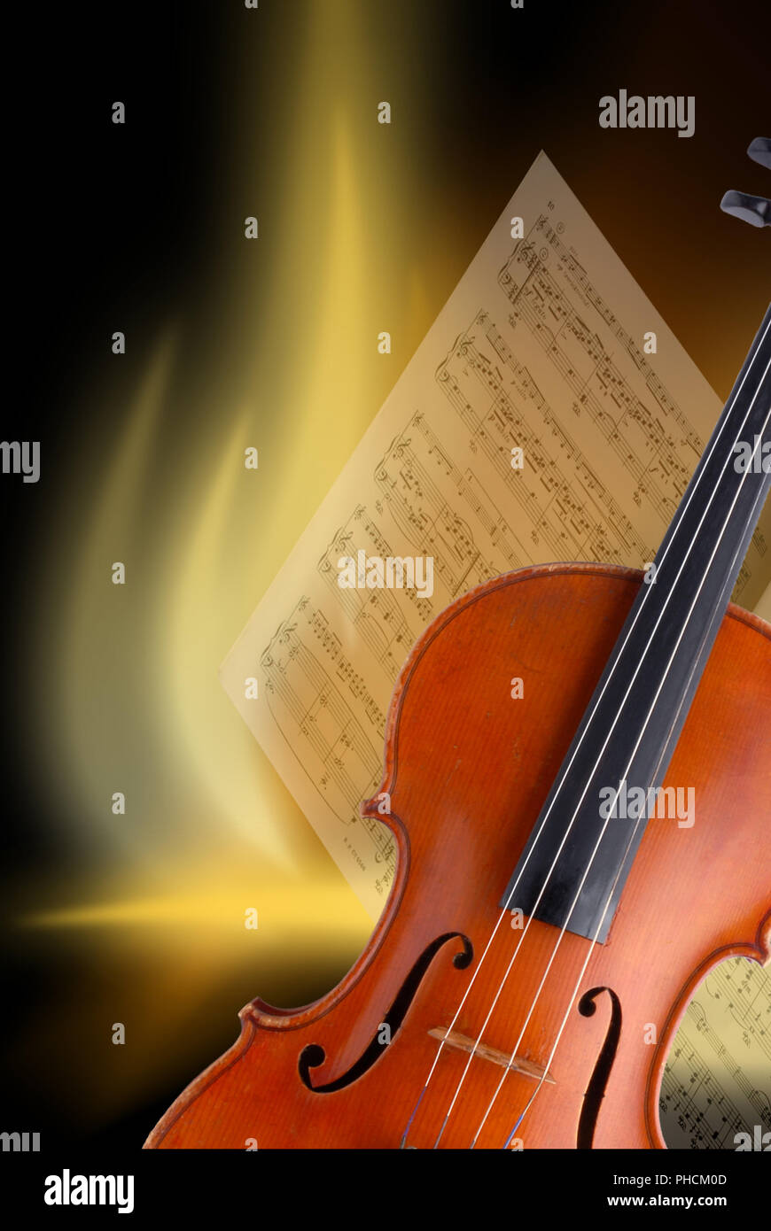 La musica del violino Foto Stock