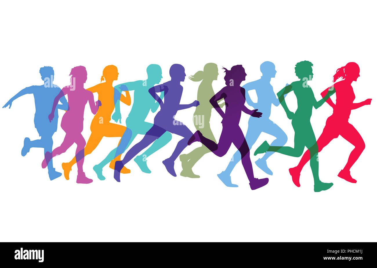 Esecuzione sportiva e jogging Foto Stock