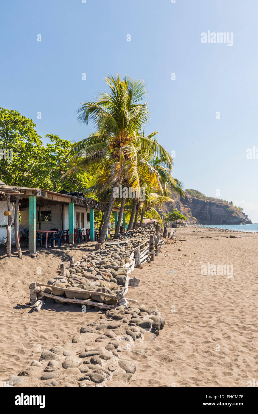 Una tipica vista in El Zonte in El Salvador Foto Stock