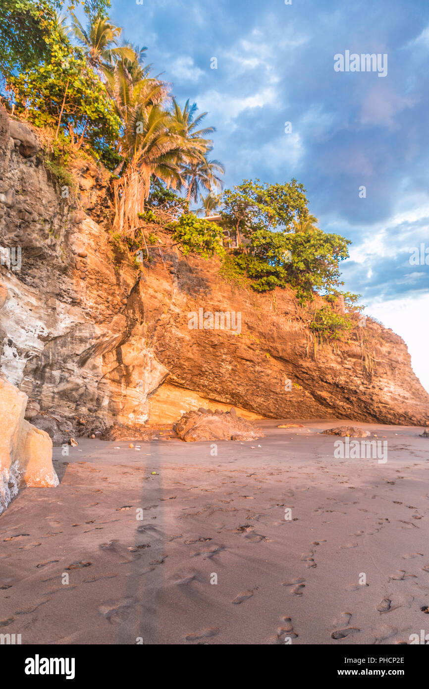 Una tipica vista in El Zonte in El Salvador Foto Stock