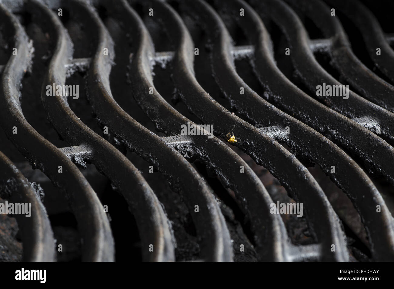 Sporco barbecue Foto Stock