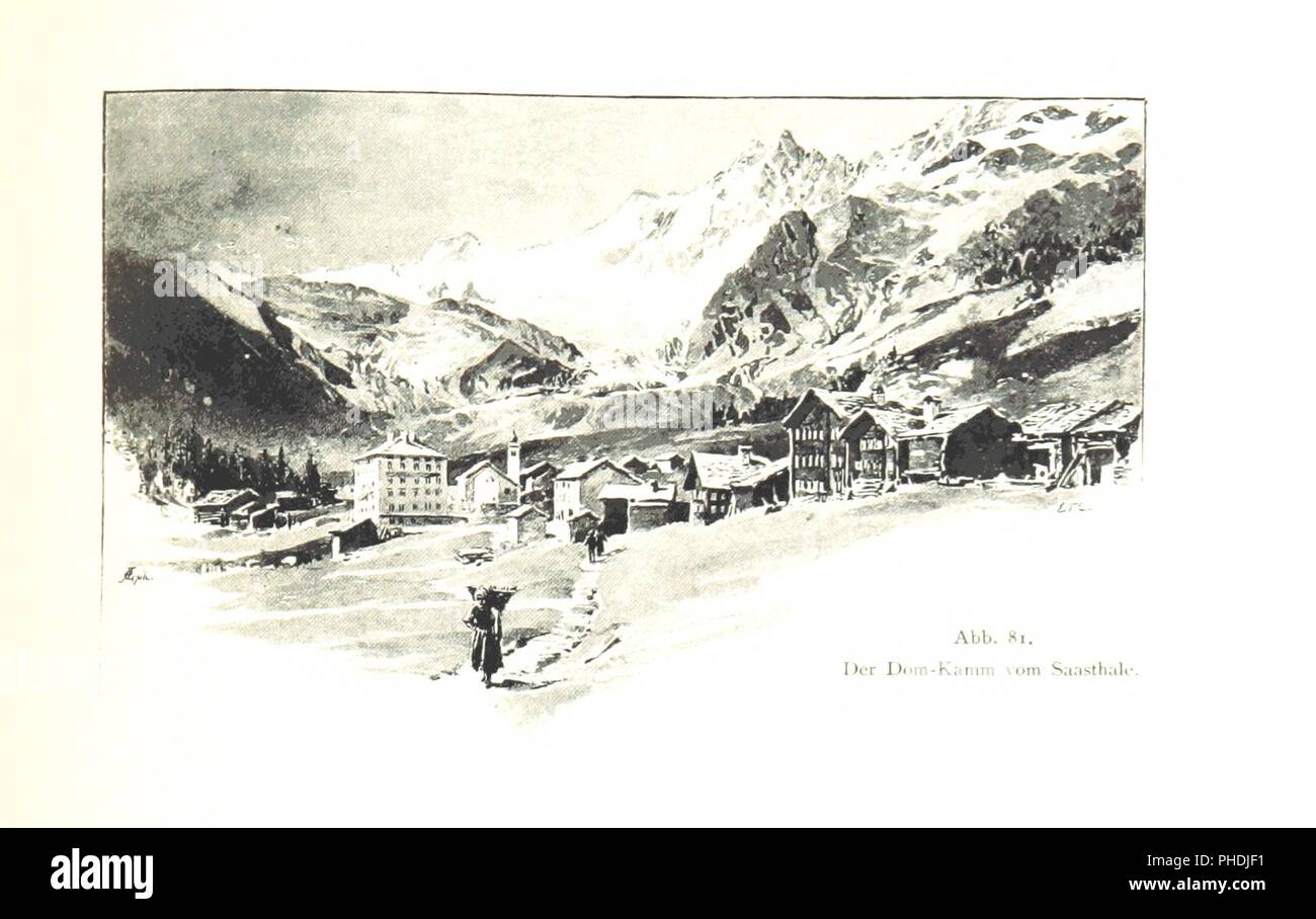Immagine dalla pagina 215 di 'Aus den Alpen . Illustriert, etc' . Foto Stock