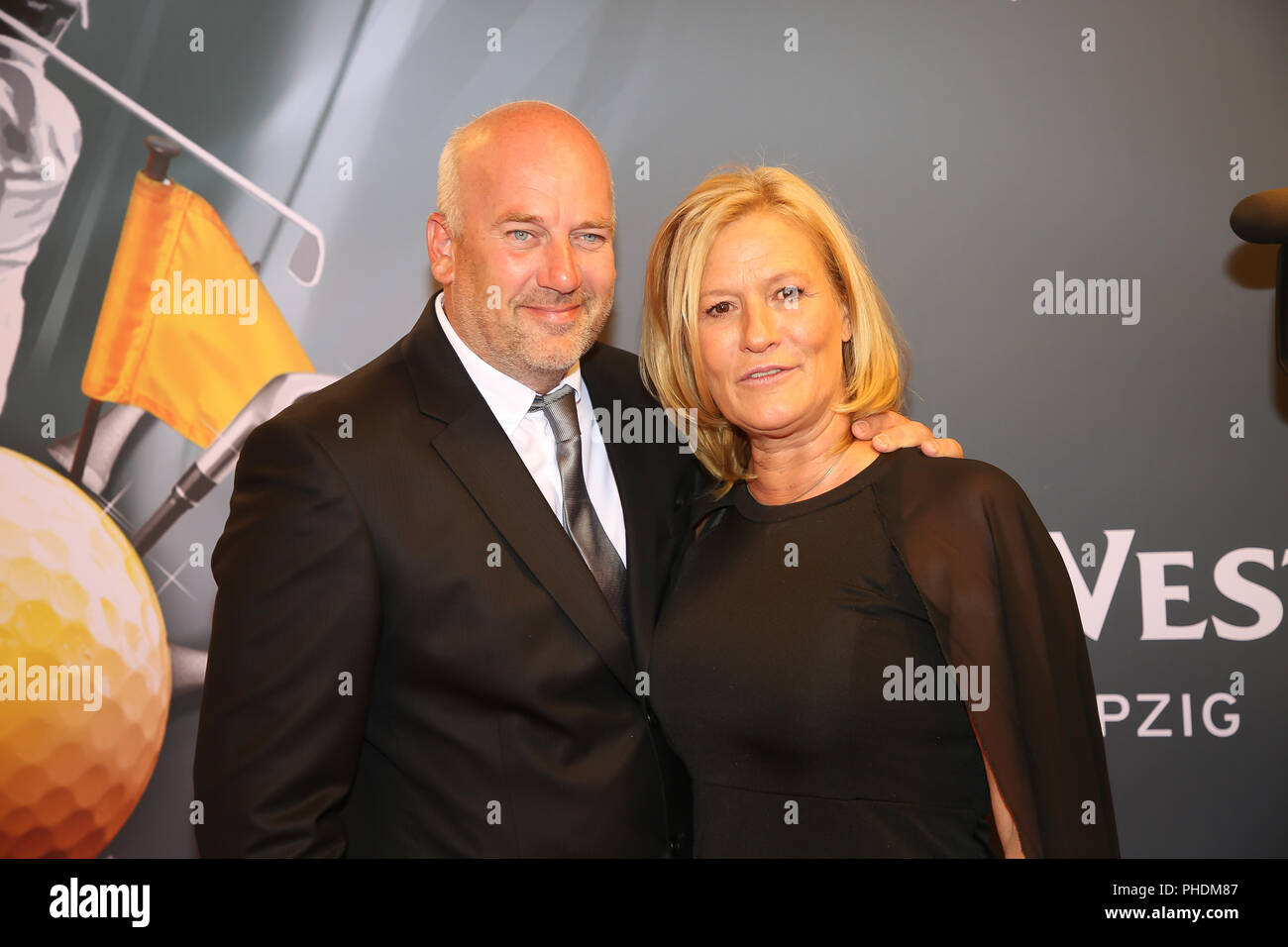 Suzanne von Borsody e marito Jens Schniedenharn Foto Stock