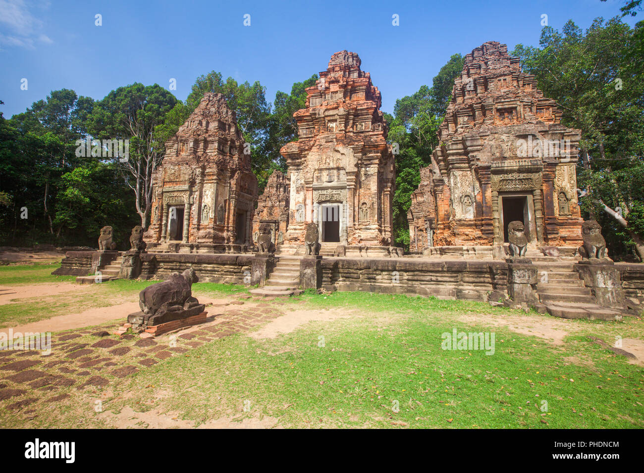 Preah Ko, tempio di Angkor Foto Stock