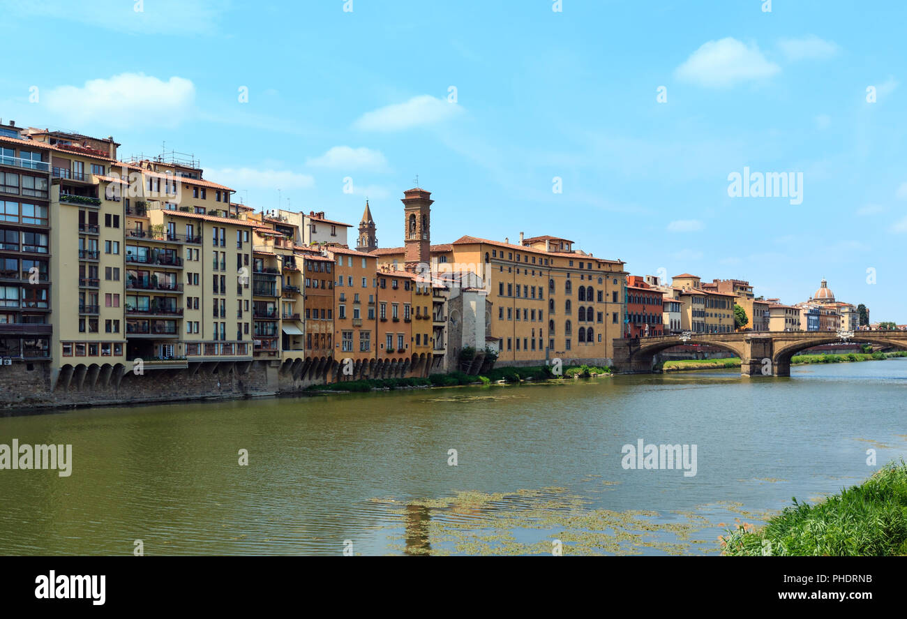 Ponte Santa Trinita, Firenze, Toscana, Italia Foto Stock