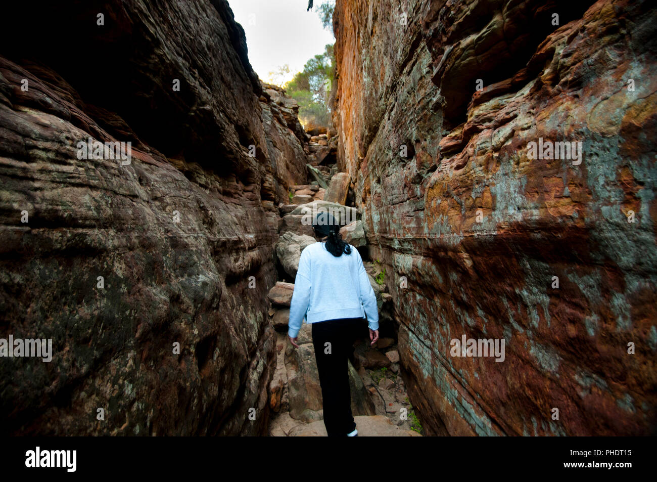 Trekking in Kalbarri National Park - Australia Foto Stock