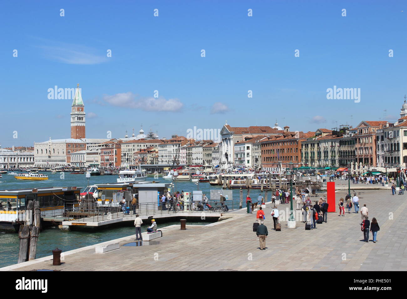 Città turistica di Venezia Foto Stock
