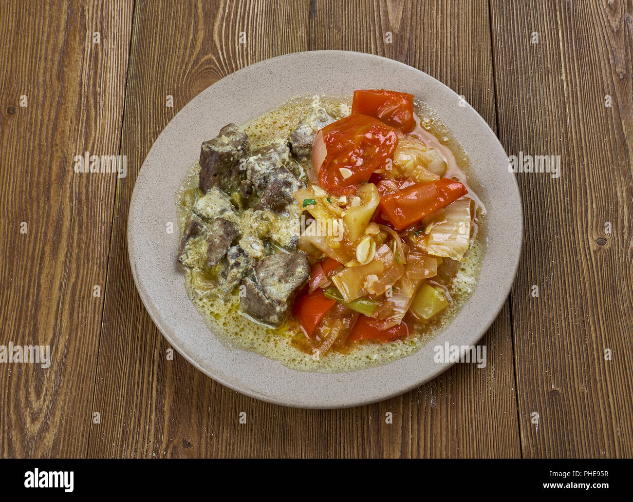Stile egiziano di fegato di manzo Foto Stock
