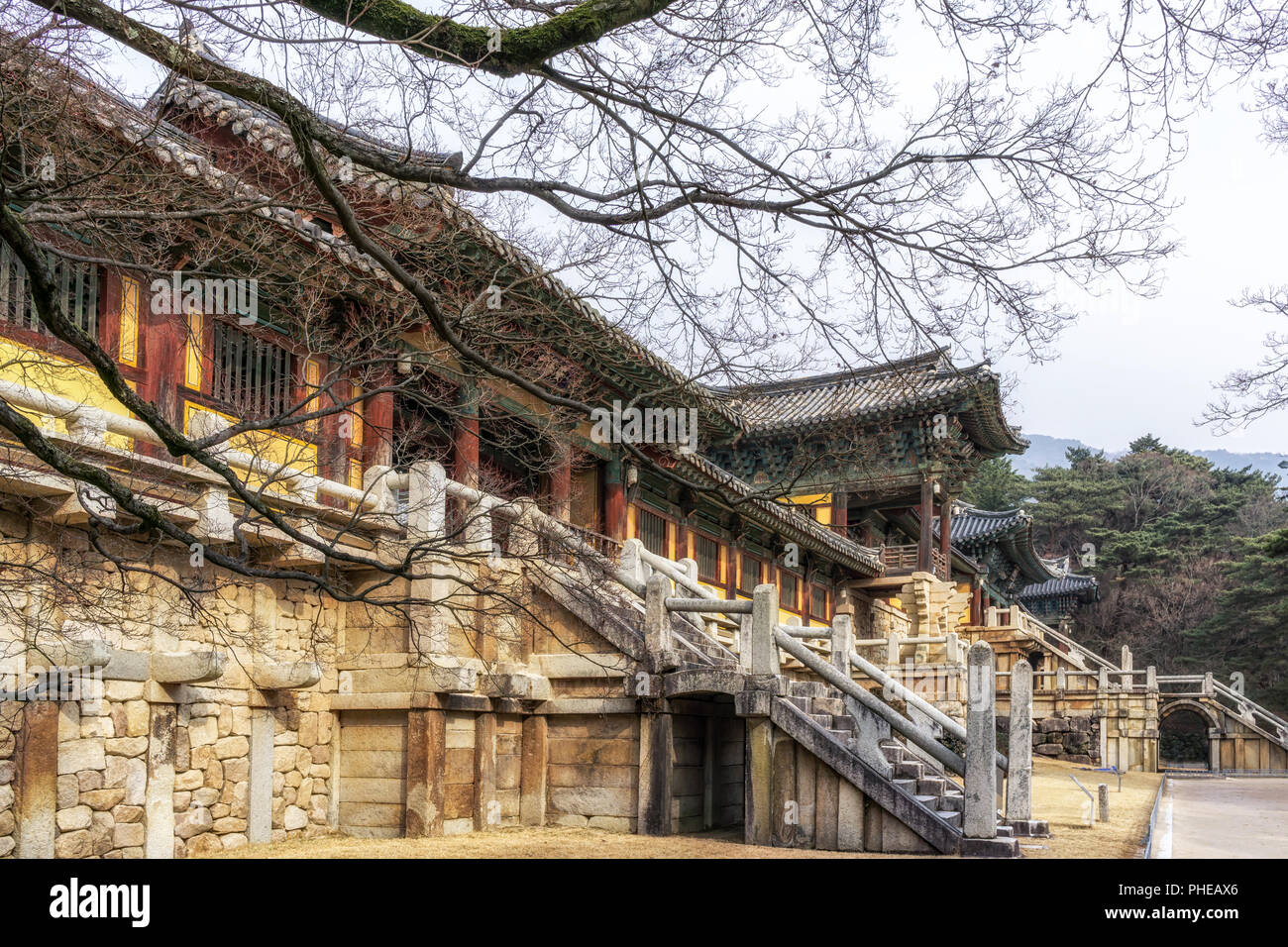 E cheongungyo baegungyo in bulguksa Foto Stock