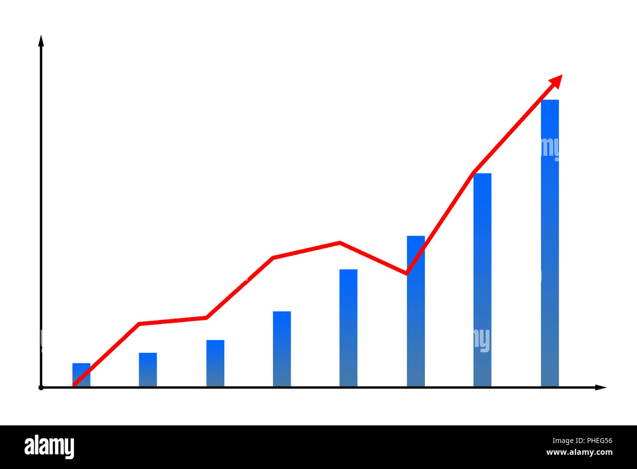 Immagine di schema finanziario icona Foto Stock