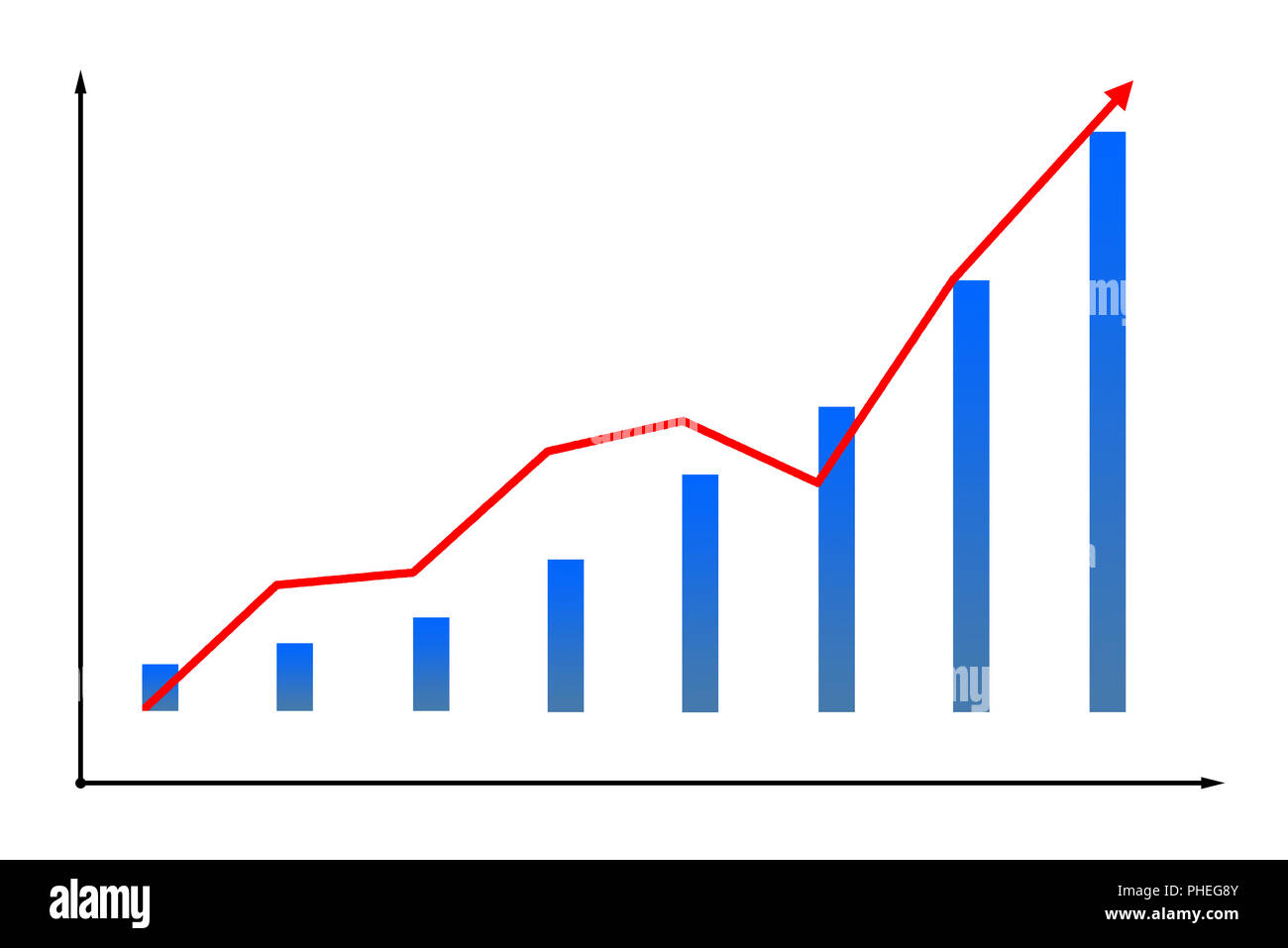 Immagine di schema finanziario icona Foto Stock