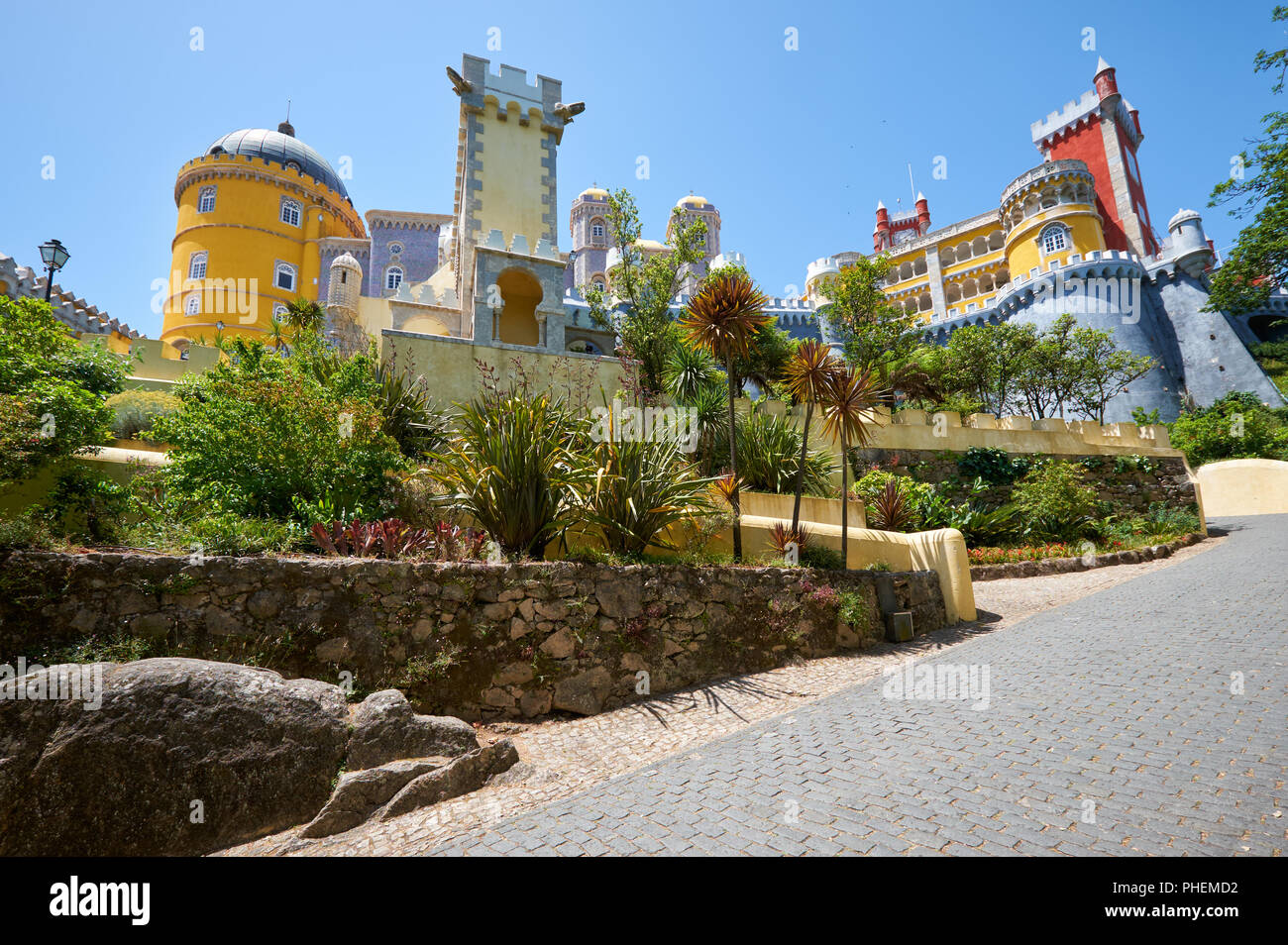La pena Palace. Sintra. Portogallo Foto Stock