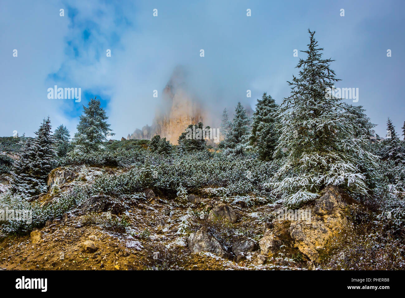 Dolomiti nel Nord Italia Foto Stock