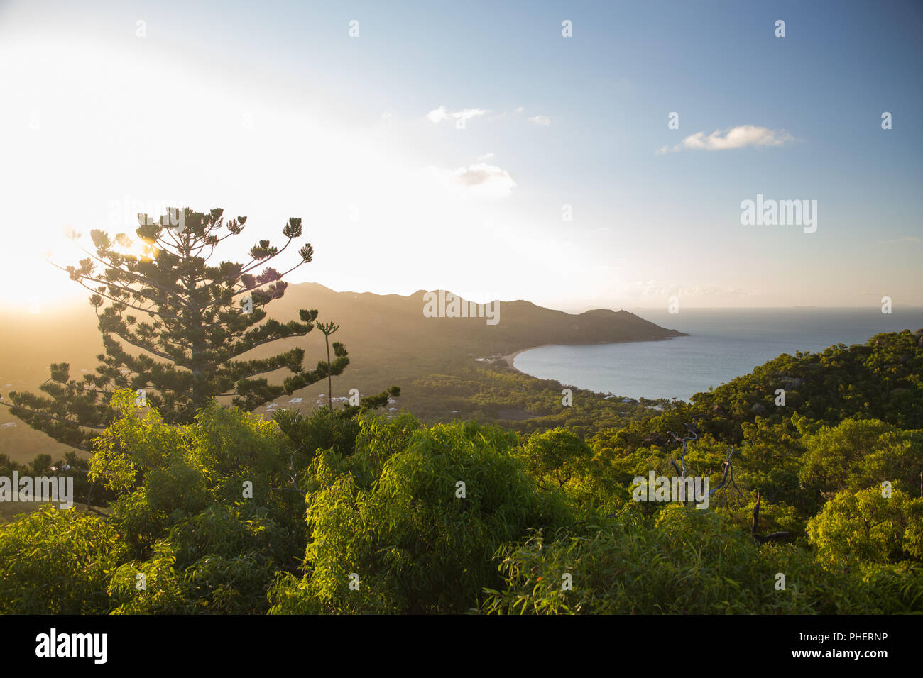 Firenze Bay su Magnetic Island in sunset Foto Stock