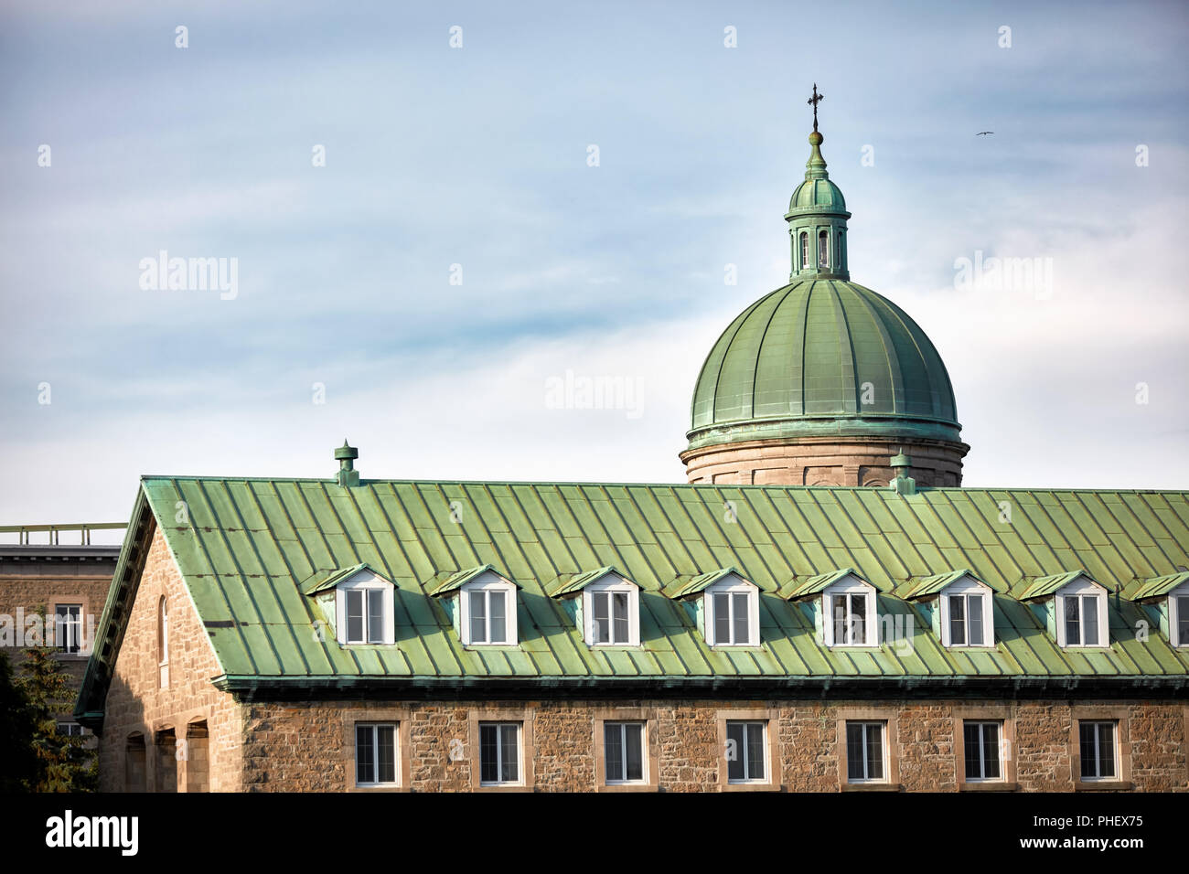 La cupola della storica Hotel-Dieu du ospedale di Montreal al Québec, Canada. Foto Stock