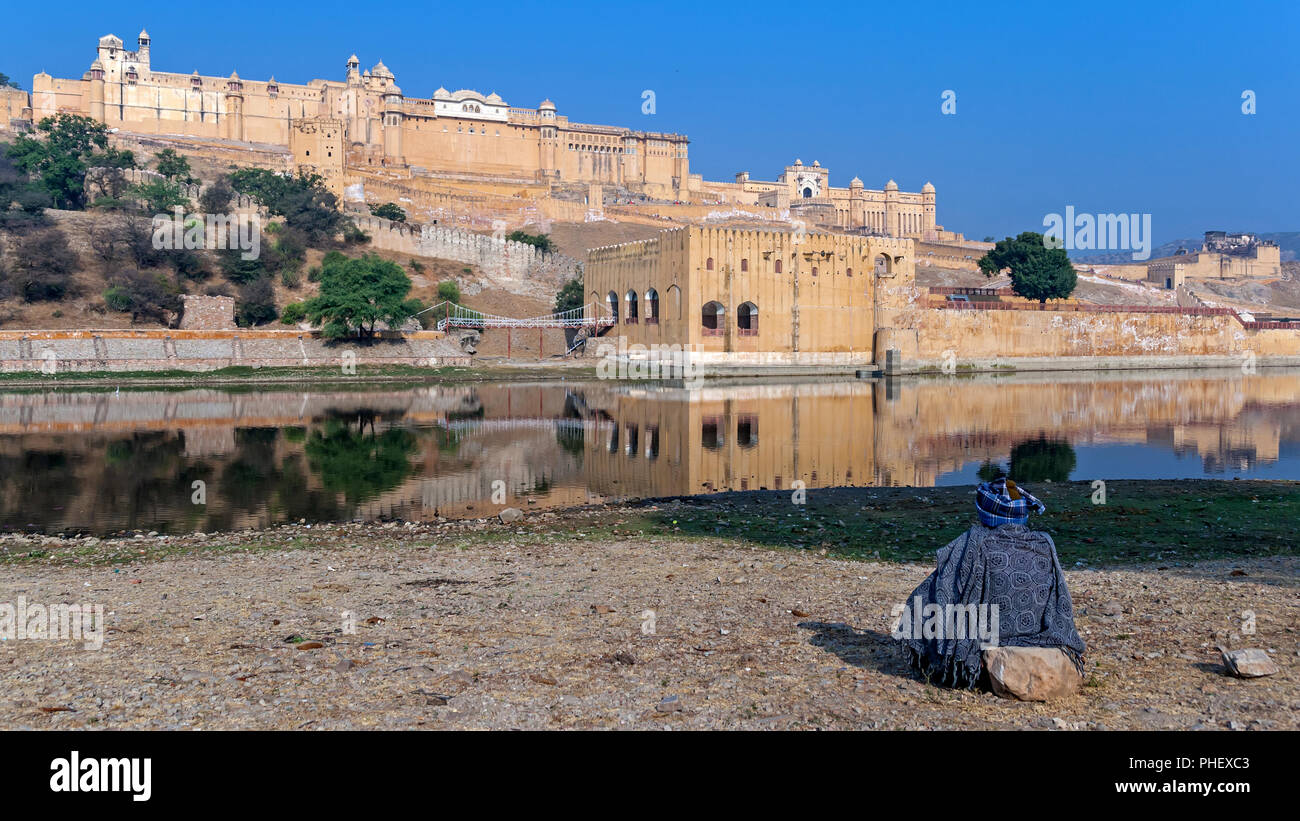 Fort Amber Foto Stock