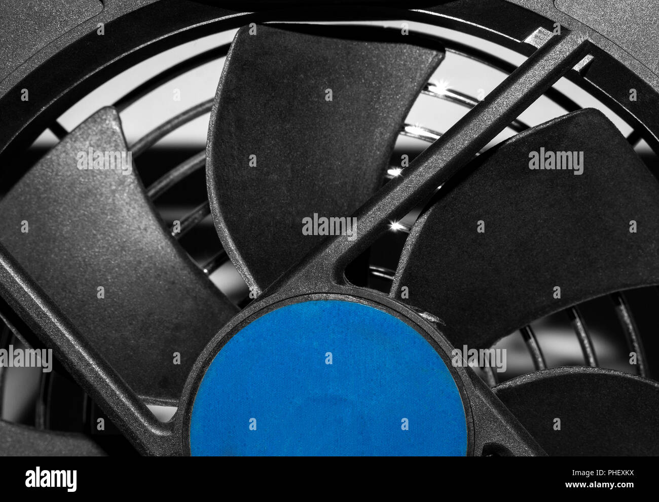 Ventola di raffreddamento vicino fino Foto Stock