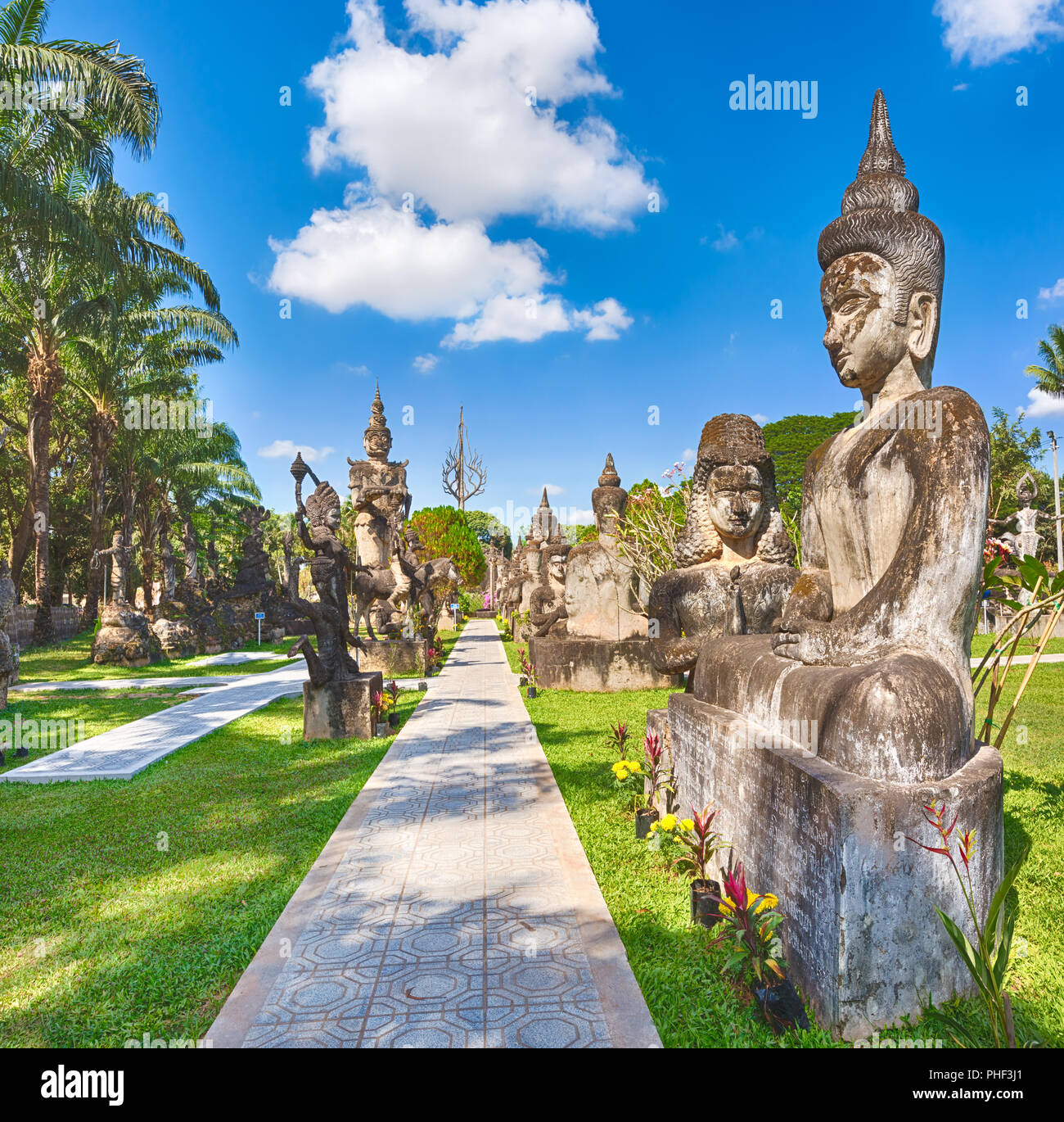 Buddha park, Vientiane, Laos Foto Stock