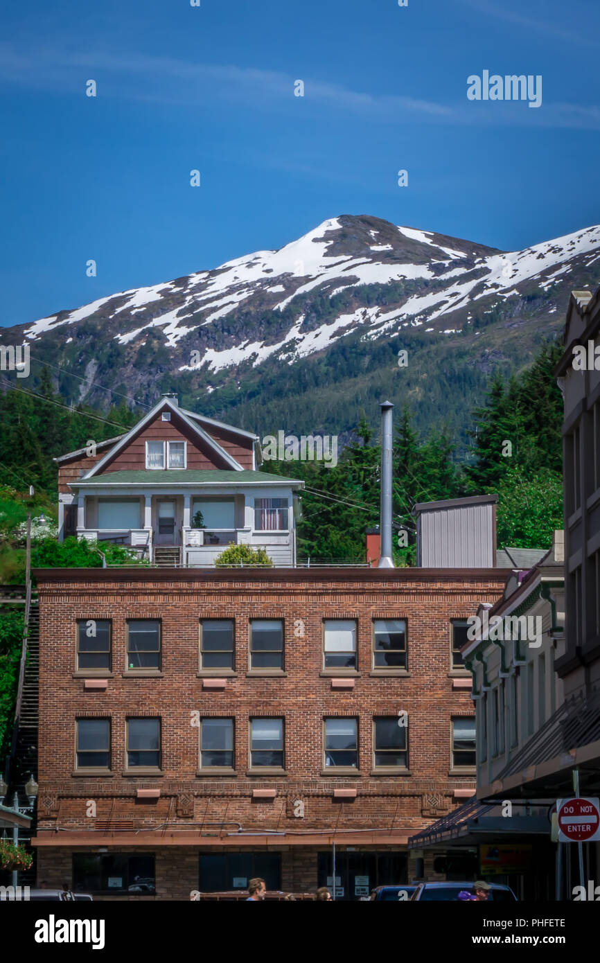 Paesaggio intorno a alaskan città di ketchikan Foto Stock