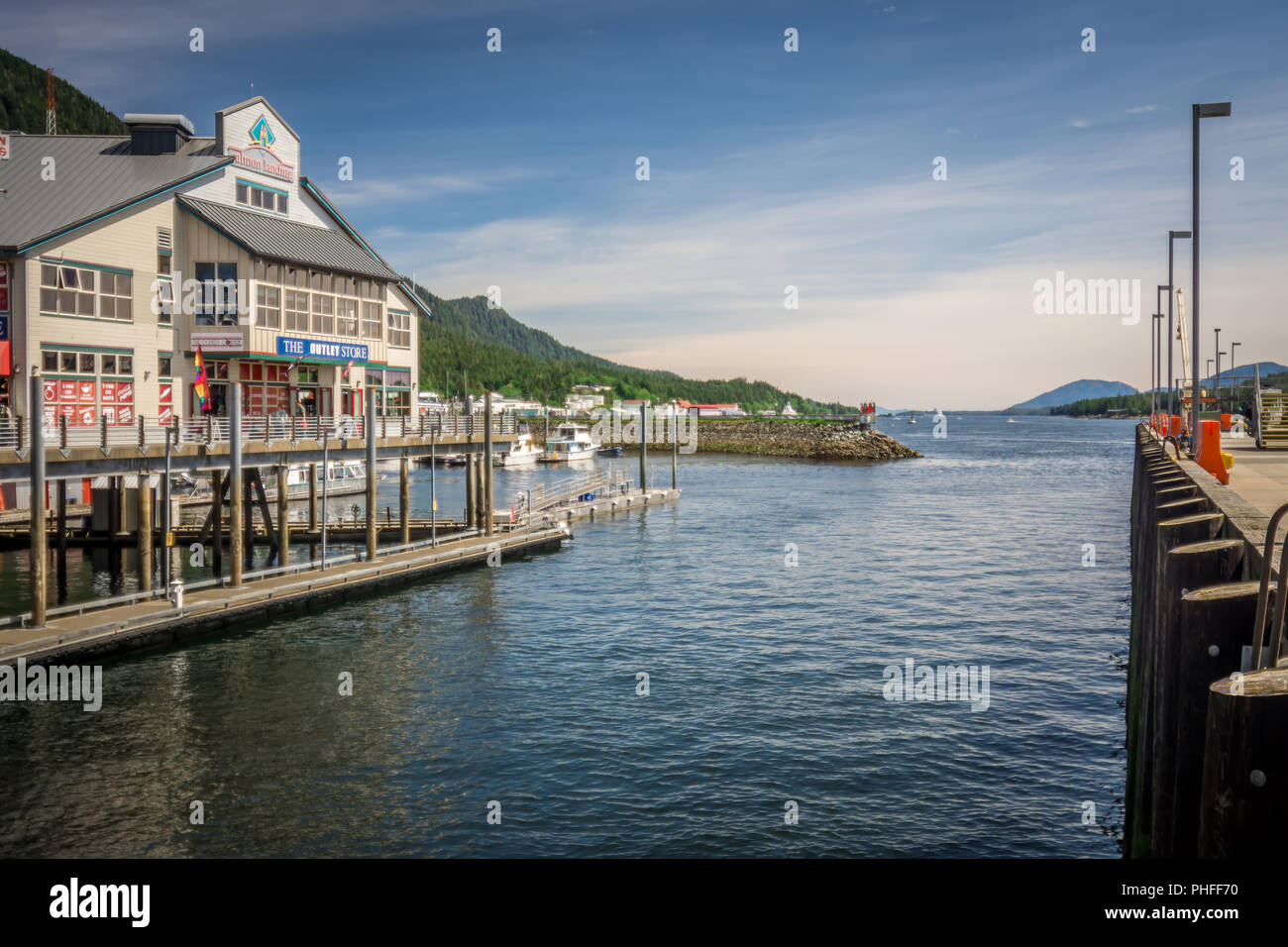 Paesaggio intorno a alaskan città di ketchikan Foto Stock