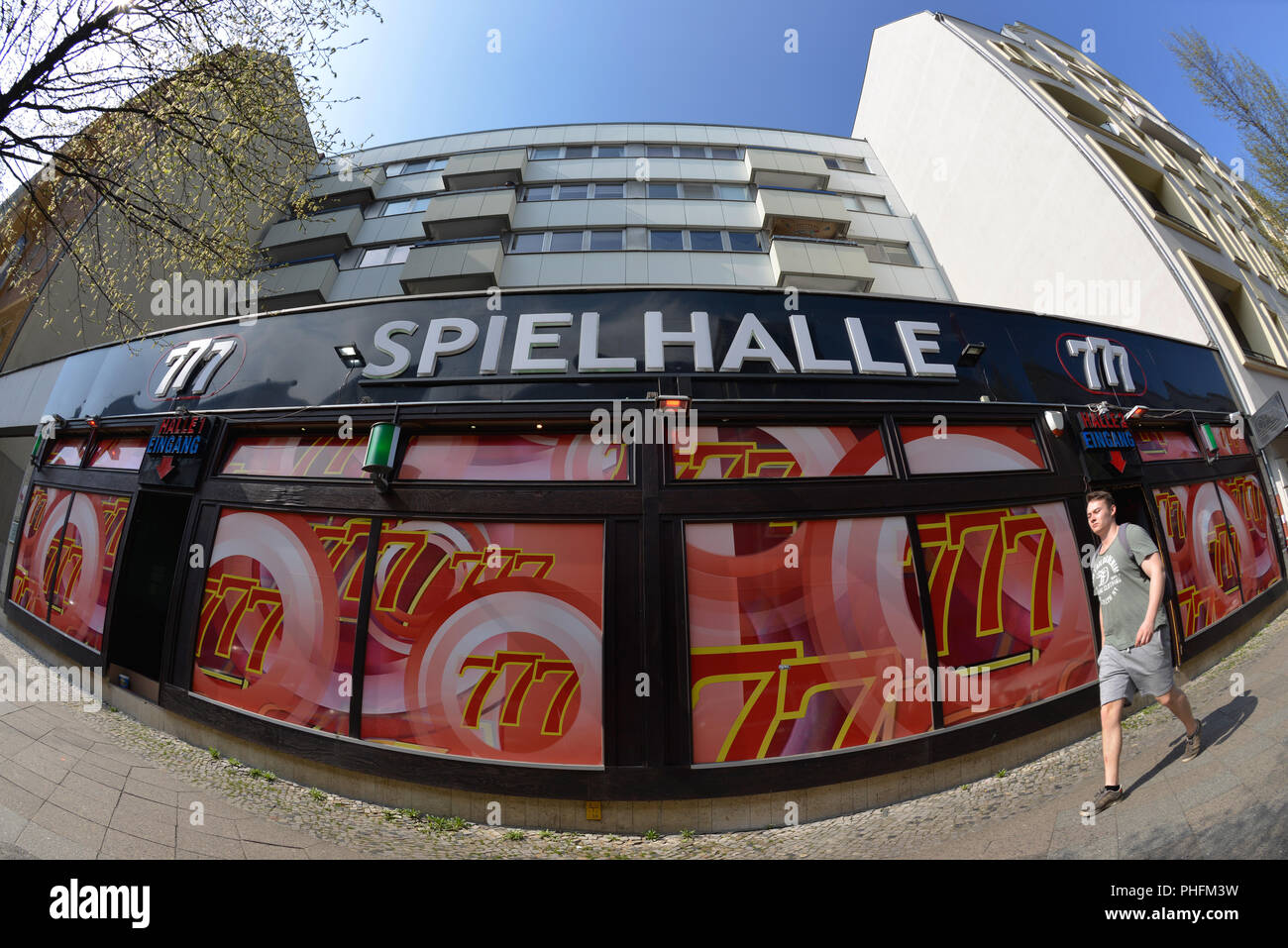 Spielhalle, Nuernberger Strasse, Charlottenburg di Berlino, Deutschland Foto Stock