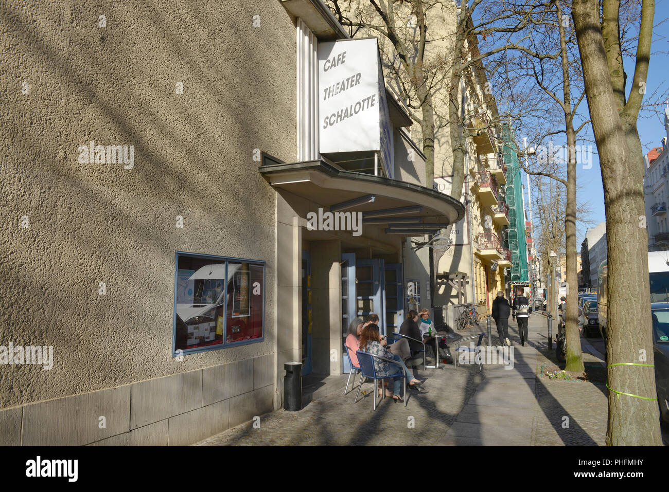 Cafe Teatro Schalotte, Behaimstrasse, Charlottenburg di Berlino, Deutschland Foto Stock