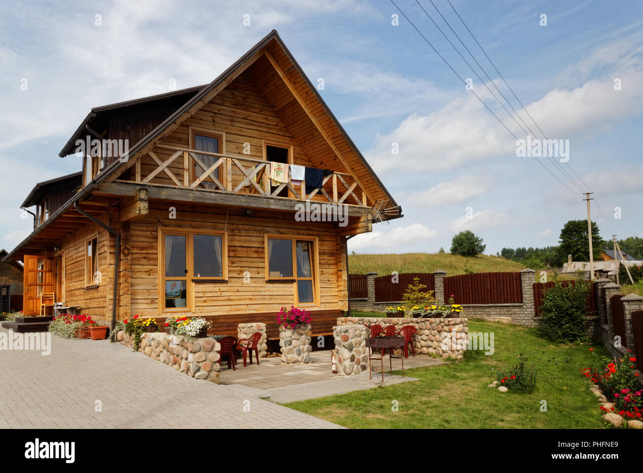 Rural hotel moderno Foto Stock