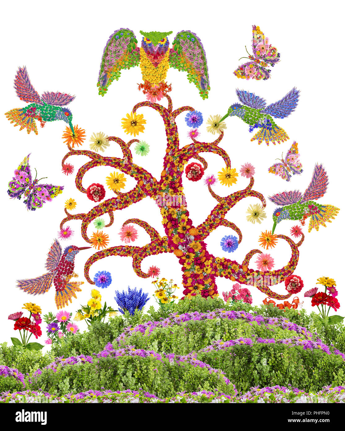 Paradiso giardino celeste Foto Stock